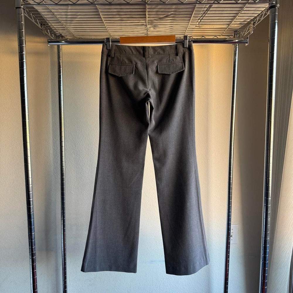 Forever 21 Grey Trouser Office Siren Y2K Flare Low Rise Tailored Pants 29
